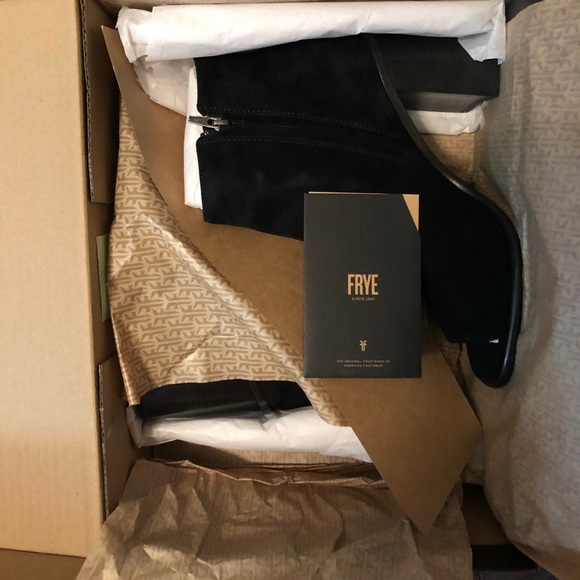 SALE New in Box Frye Amy Ghillie Peep Toe Bootie - Picture 6 of 6